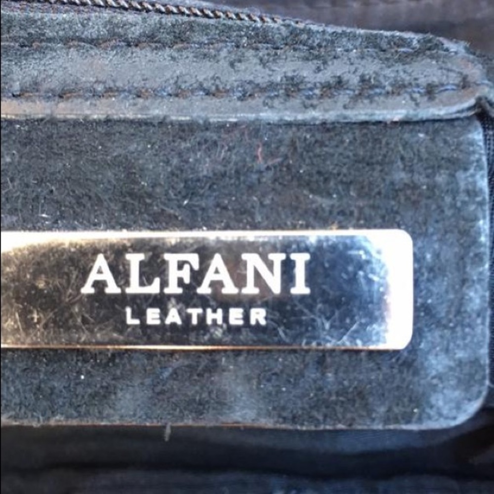 Alfani black Genuine Leather Purse Tassels​​​​​​​​​​​​​​​​​​​​​​​​​​​​ - Picture 2 of 12